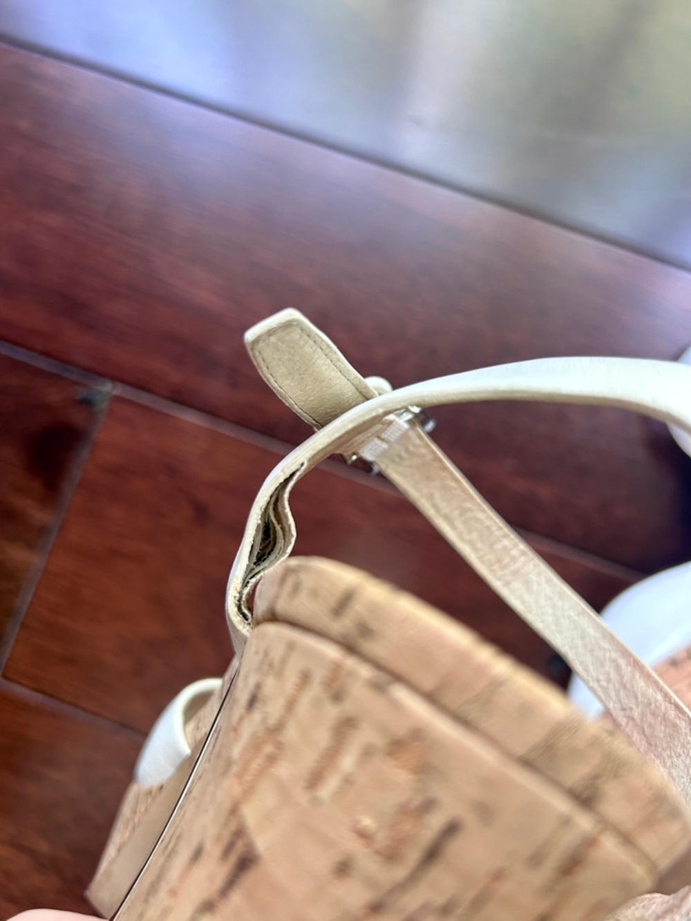 MICHAEL Michael Kors Cream Cork Heeled Sandals - Picture 5 of 13